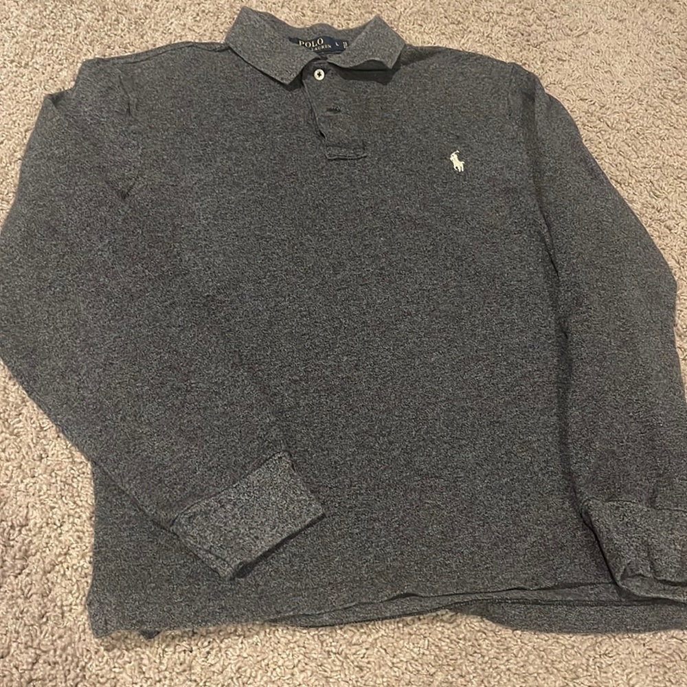 Gray size large polo Ralph Lauren slim fit